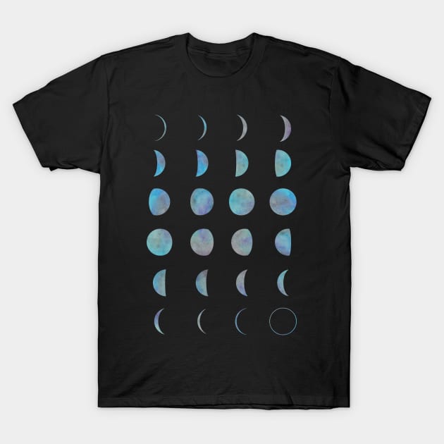 Phases of the Moon T-Shirt by lunabelleapparel